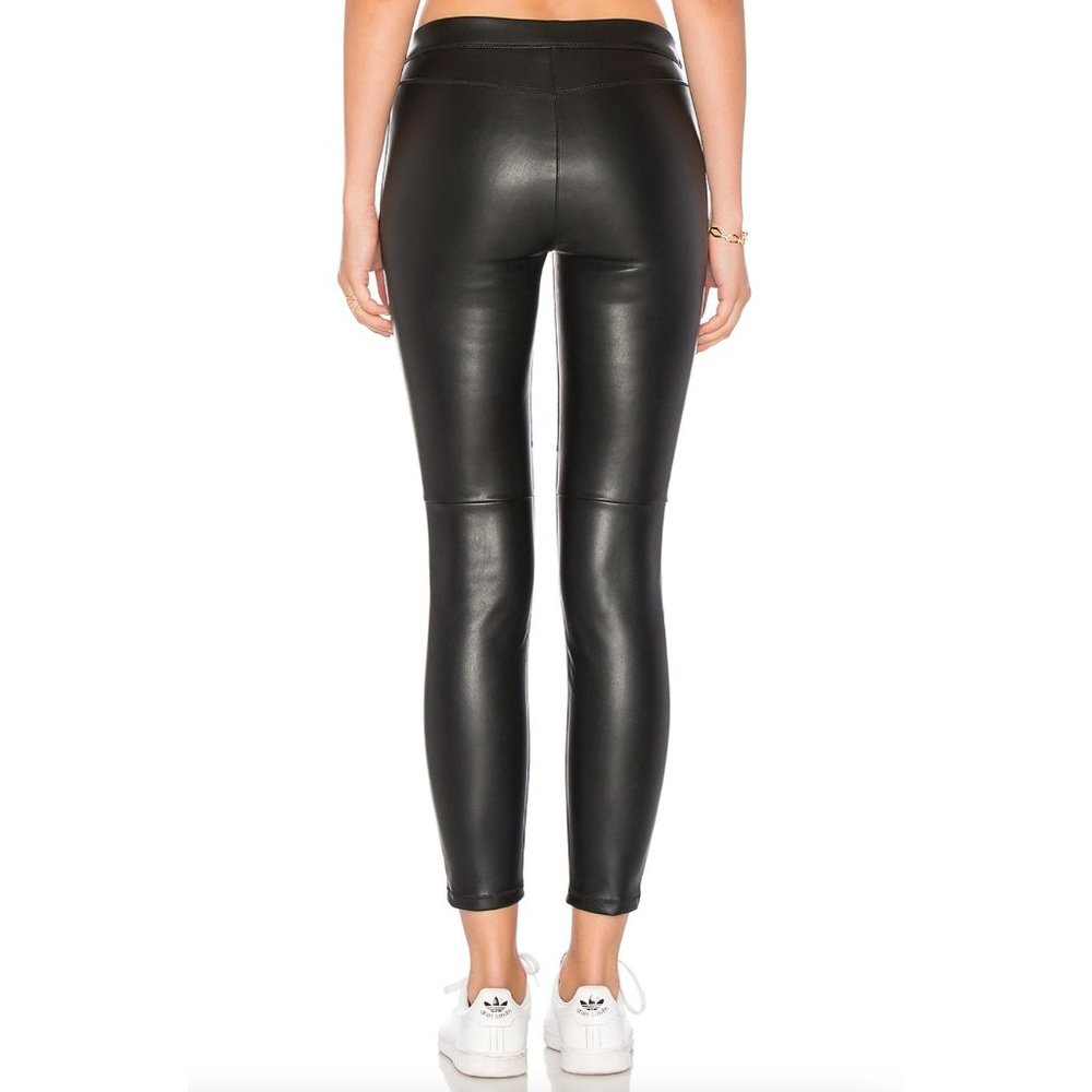 Free People Revolve Vegan Leather High Waist Legging Black Size 28 - Picture 3 of 15